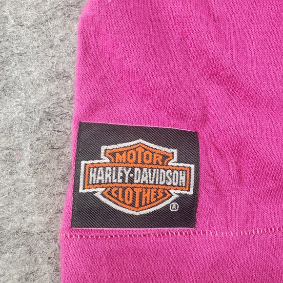 Vintage‎ Harley Davidson Shirt Womens Large Pink 1980s Roses Grunge Camisole - Picture 8 of 11
